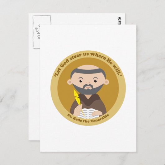 St. Bede the Venerable Briefkaart (Voorkant / Achterkant)
