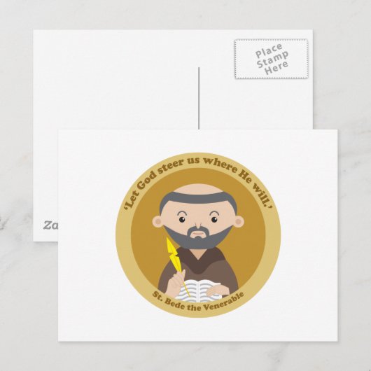 St. Bede the Venerable Briefkaart (Voorkant / Achterkant)