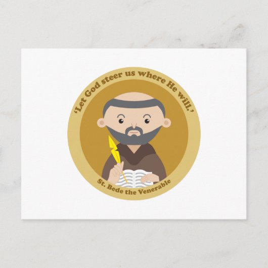St. Bede the Venerable Briefkaart (Voorkant)