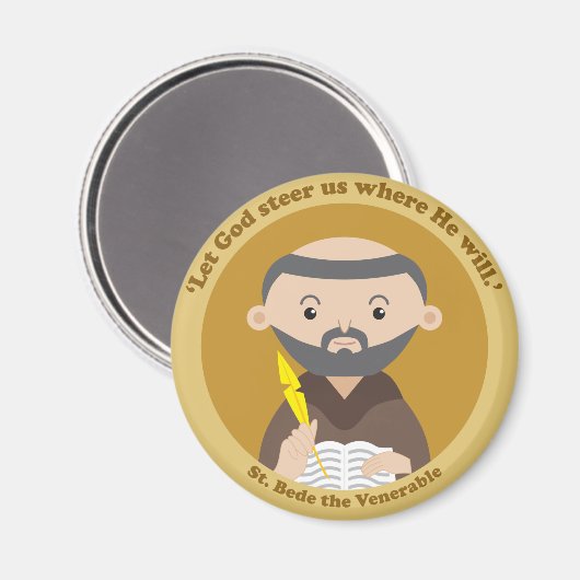 St. Bede the Venerable Magneet (Voorkant / Achterkant)