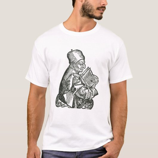 St. Bede uit "Liber Chronicarum" T-shirt (Voorkant)