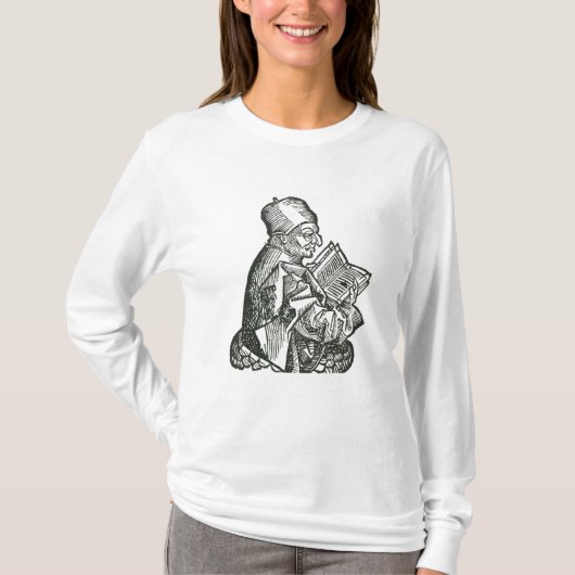 St. Bede uit "Liber Chronicarum" T-shirt (Voorkant)