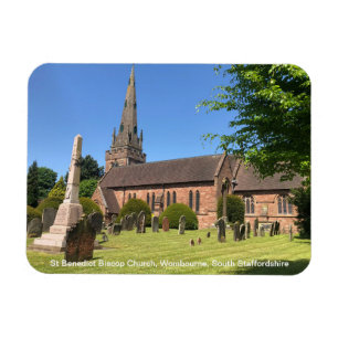 St Benedict Biscop Church Wombourne Staffordshire Magneet
