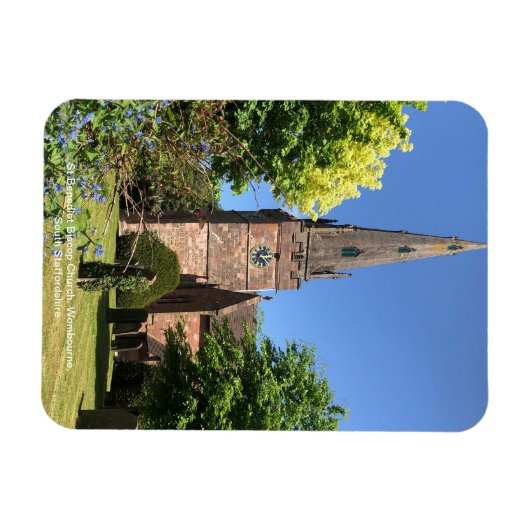 St Benedict Biscop Church Wombourne Staffordshire Magneet (Horizontaal)