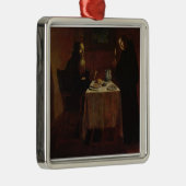 St. Benedict Blessing St. Maur Metalen Ornament (Rechts)
