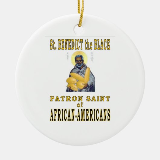 ST. BENEDICT DE ZWARTE KERAMISCH ORNAMENT (Voorkant)