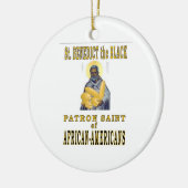 ST. BENEDICT DE ZWARTE KERAMISCH ORNAMENT (Links)