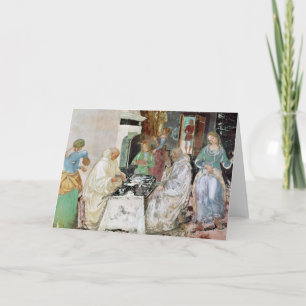 St. Benedict die gastvrijheid ontvangen Kaart