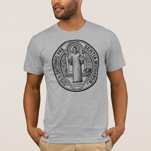 St. Benedict Exorcism Medal T-Shirt (Voorkant)