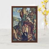 St. Benedict in Gebed door Meister Von Meßkirch Kaart (Gele Bloem)