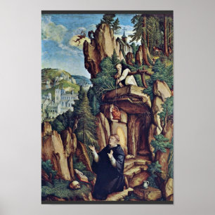 St. Benedict in Prayer door Meister von Meßkirch ( Poster