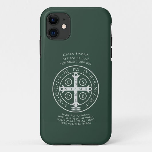St. Benedict-medaille met Latijns gebeden Case-Mate iPhone Case (Achterkant)