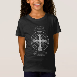 St. Benedict-medaille met Latijns-geit T-shirt