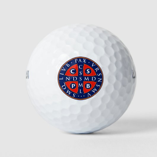 St. Benedict medaille ontwerp Golfballen (Voorkant)