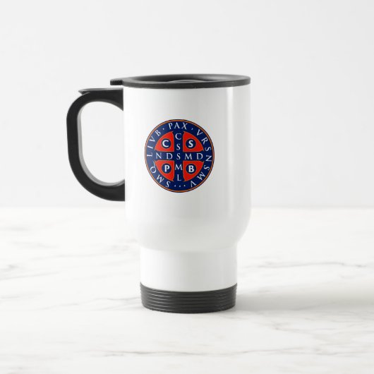 St. Benedict medaille ontwerp Reisbeker (Links)