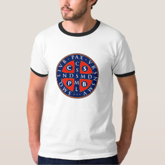 St. Benedict medaille ontwerp T-shirt