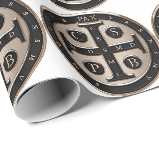 St. Benedict Medal Cadeaupapier (Rol Hoek)