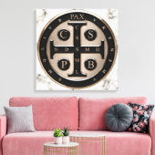 St. Benedict Medal Canvas Afdruk (Insitu (Woonkamer))