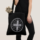St. Benedict Medal Canvas tas (Dichtbij)