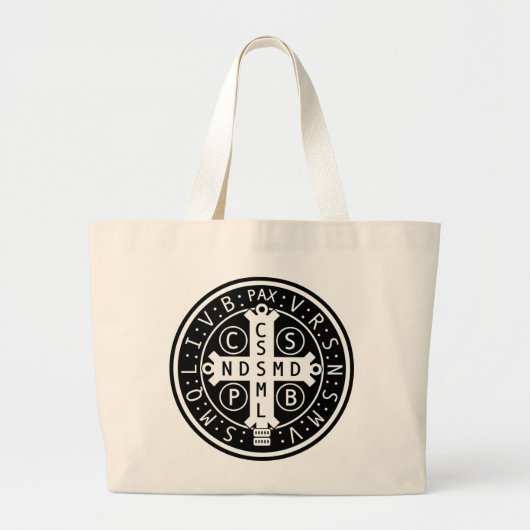 St. Benedict Medal Jumbo Tas (en andere) (Voorkant)