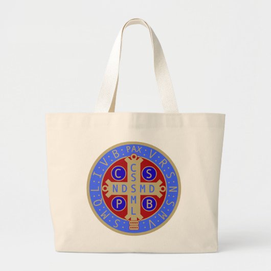 St. Benedict Medal Jumbo Tas (en andere) (Voorkant)