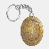 St. Benedict medal Keychain (Voorkant Links)