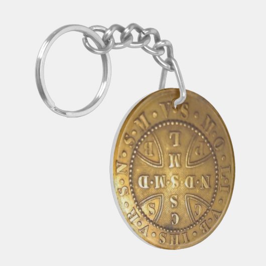 St. Benedict medal Keychain (Voorkant Links)