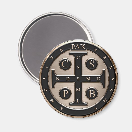 St. Benedict Medal Magneet (Voorkant / Achterkant)