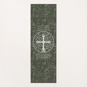 St. Benedict Medal met Latijns gebed Yogamat