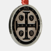St. Benedict Medal Metalen Ornament (Rechts)