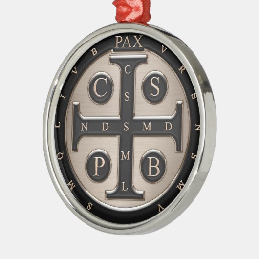 St. Benedict Medal Metalen Ornament (Links)
