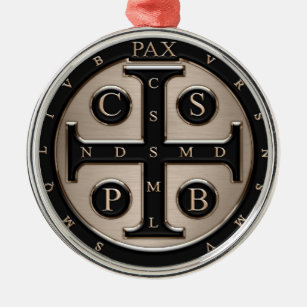 St. Benedict Medal Metalen Ornament
