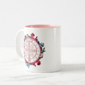 St. Benedict Medal Mok (Voorkant links)