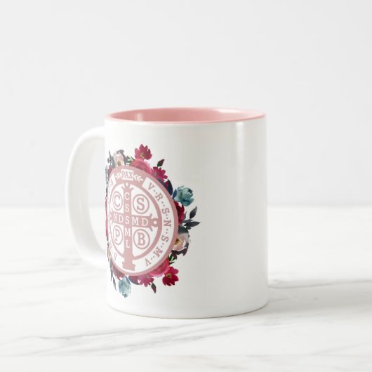 St. Benedict Medal Mok (Voorkant links)