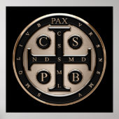 St. Benedict Medal Poster (Voorkant)