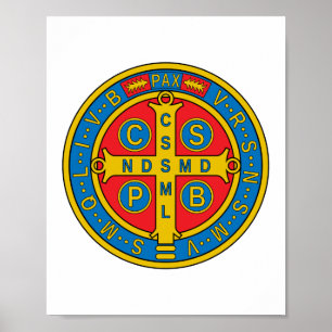 St. Benedict Medal Poster