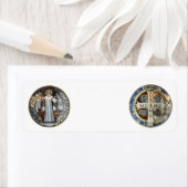 St. Benedict Medal Return Address Etiket (Insitu)