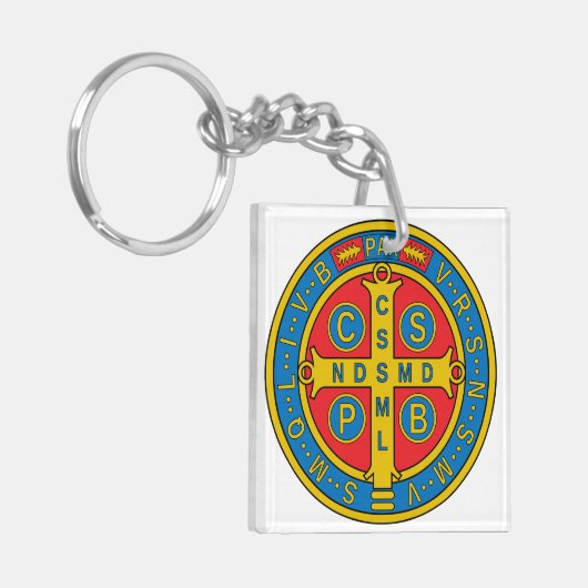 St. Benedict Medal Sleutelhanger (Voorkant Links)