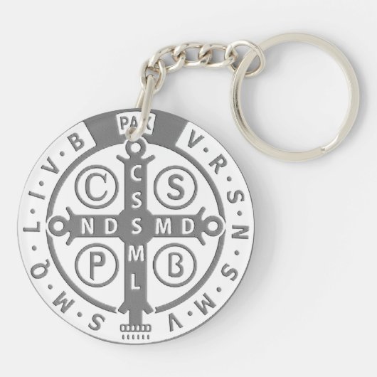 ST BENEDICT MEDAL SLEUTELHANGER (Achterkant)
