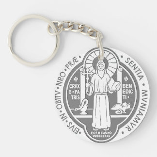 ST BENEDICT MEDAL SLEUTELHANGER