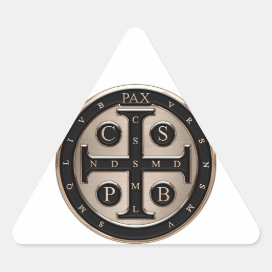 St. Benedict Medal Sticker (Voorkant)