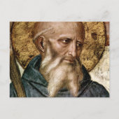 St Benedict Of Nursia Briefkaart (Voorkant)