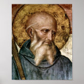 St Benedict Of Nursia Poster (Voorkant)