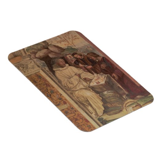 St. Benedict tegen een landschap, van het leven to Magneet (Rechterzijde)