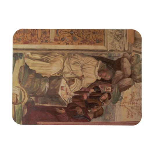 St. Benedict tegen een landschap, van het leven to Magneet (Horizontaal)