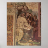 St. Benedict tegen een landschap, van het leven to Poster (Voorkant)