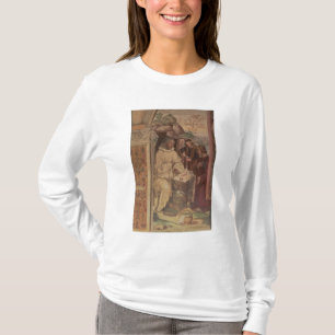 St. Benedict tegen een landschap, van het leven to T-shirt