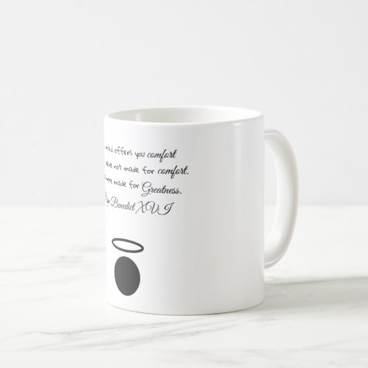 St. Benedict XVI Quote Mok (Voorkant rechts)