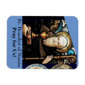 St. Benedictus Nursia Magneet (Horizontaal)