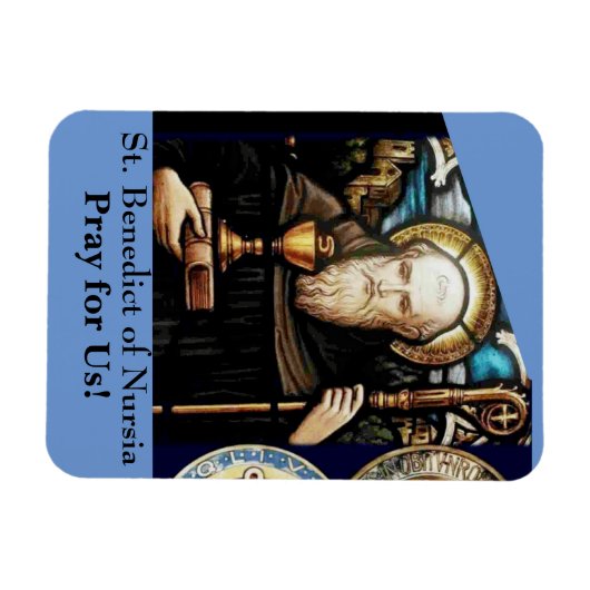 St. Benedictus Nursia Magneet (Horizontaal)